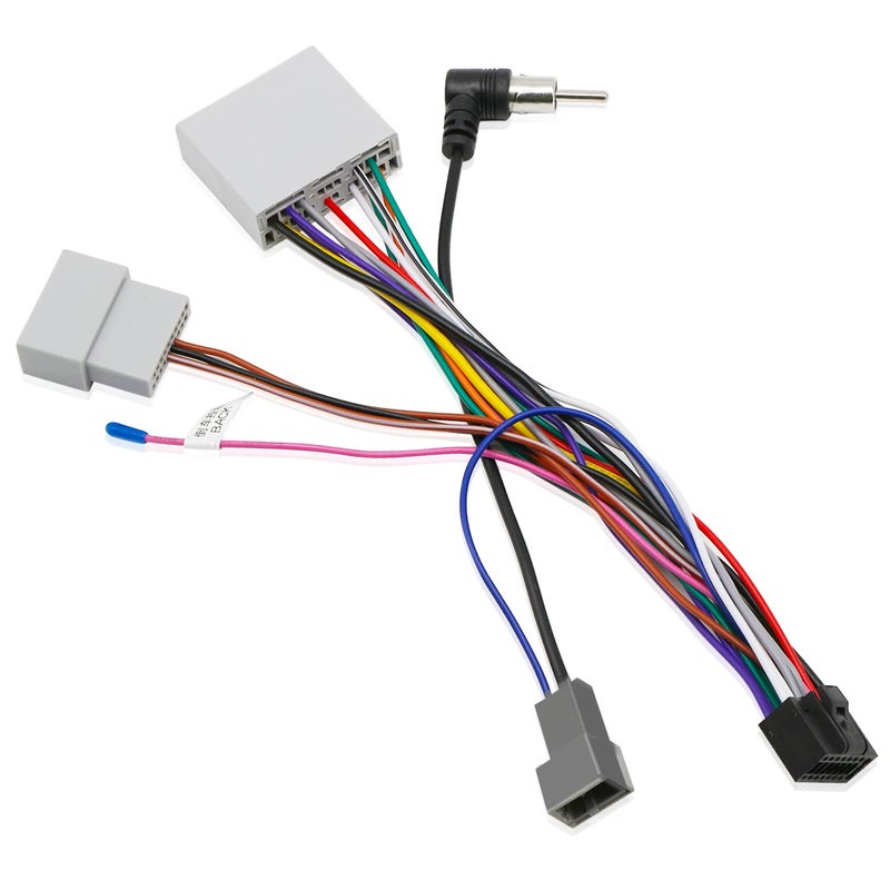 Fiegromech Radio Stereo Wiring Harness for Honda CRV 2007-2011 & Civic 2008-2011, 16 Pin ISO with Antenna Adapter - Image 1