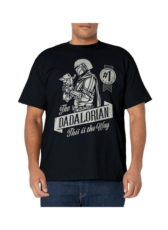 STAR WARS Star Wars The Mandalorian and Grogu Dadalorian Father’s Day T-Shirt 