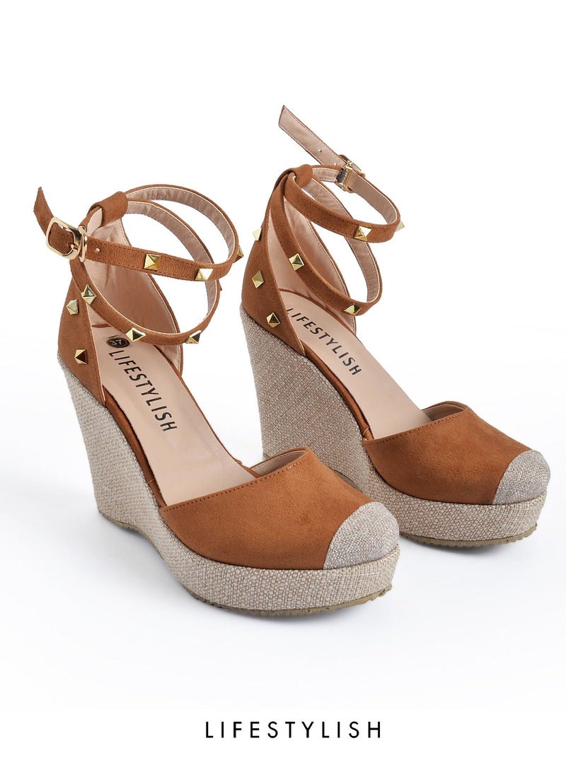 LIFESTYLISH - Sn-W4- Shose Heel Wedges -Havan - Image 1