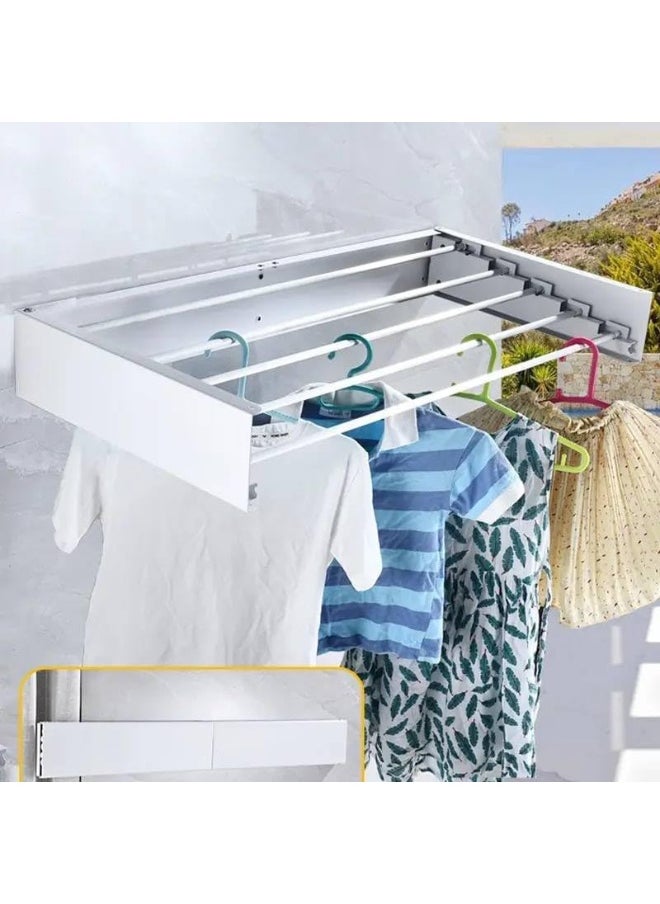 Generic - The folding wall drying rack is the perfect choice for small spaces or homes looking for organization and style. ce (80 cm) - Image 1