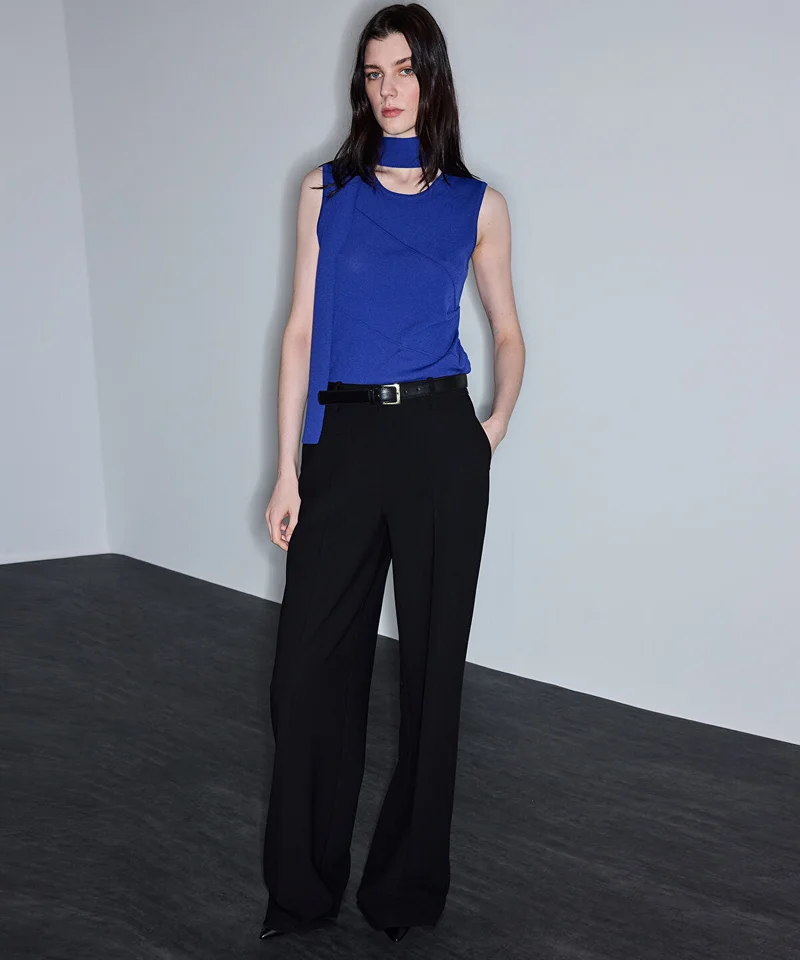ابيكول Scarf-Effect Knit Top