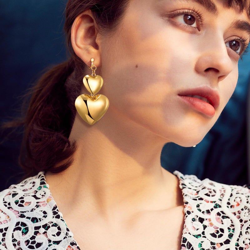 Tamhoo 15 Pairs Gold Clip on Earrings for Women Fashion,Lightweight Fake Earring for Woman (Style C) - Image 5