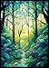 Kiiransr MTG Card Sleeves Forest Ultra Clear Front Matte Finish Back 100 Count Standard Size Matte Art Sleeve for Magic The Gathering - Image 3