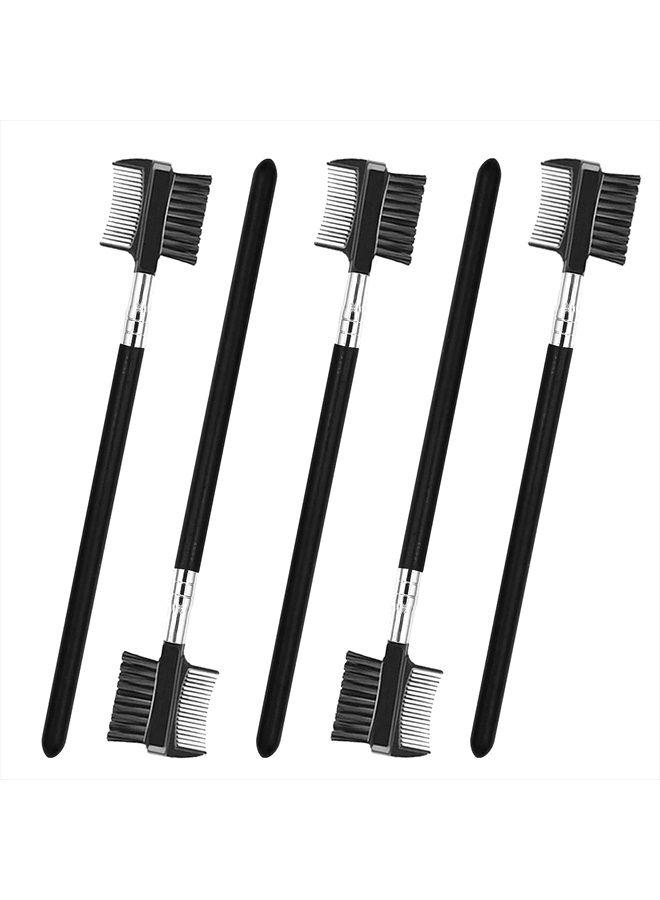LOOKSEVEN 5 PCS Eyelash Comb and Eyebrow Brush Comb, Eyebrow Eyelash Brush Makeup Tool for Eyelashes extension - Image 1