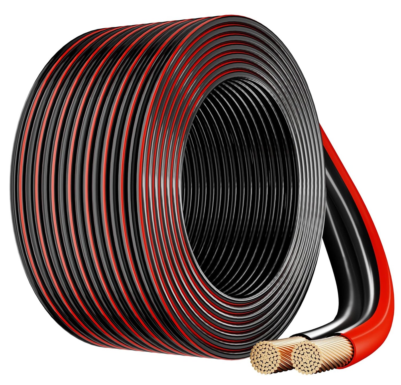 FEDUS 16 GaugeAWG Speaker Wire OxygenFree Copper 2 Conductors Audio Speaker Cable for Car Speakers Stereos Subwoofer Home Theater Speakers HiFi Surround Sound 15 METER REDBLACK