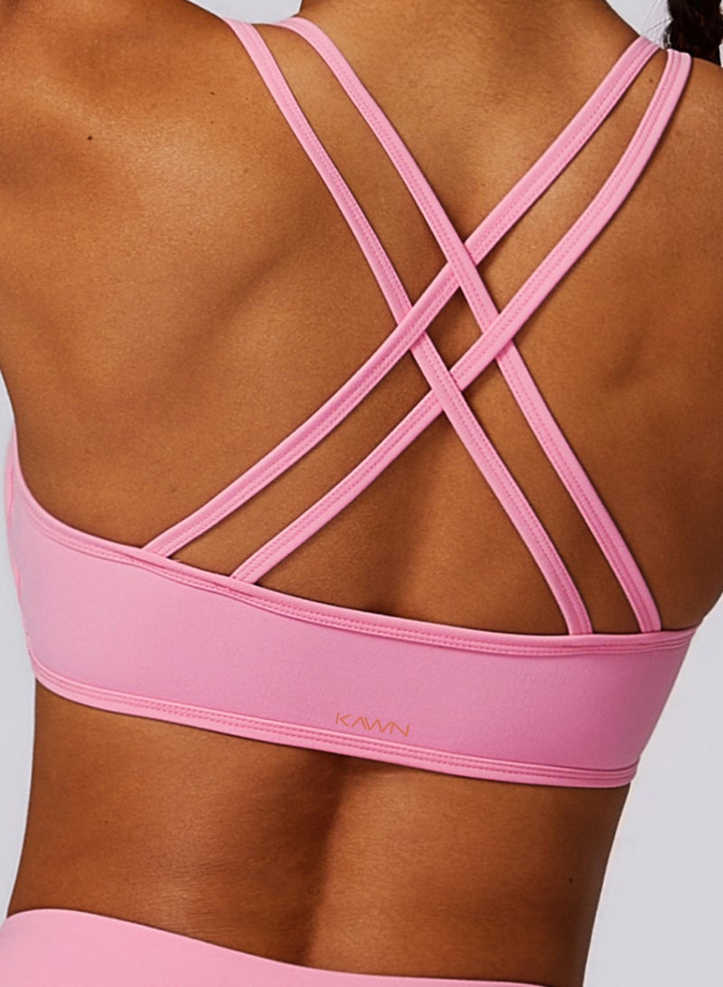KAWN.YOGA Womens Square Neck Striped Back Bra - Image 3