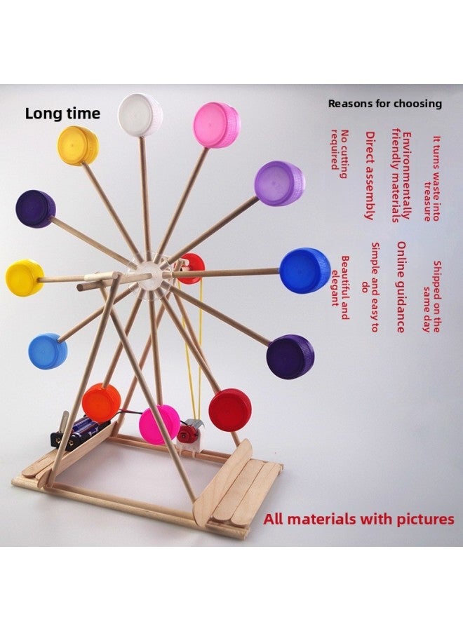 Science And Technology Small Production Small Invention Primary School Students Science Experiment Turns Waste Into Treasure Bottle Cap Ferris Wheel Handmade Diy Material-Specifications:Off-road Veh  - Image 3