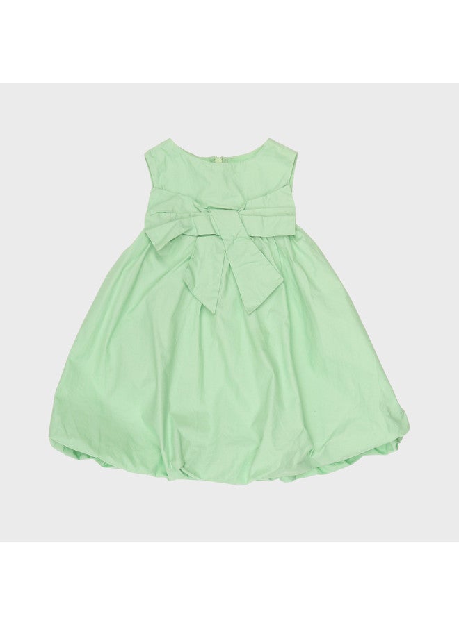 Zara kids' Fresh And Elegant Bow Sleeveless Round Neck Blossom Dress - Image 2