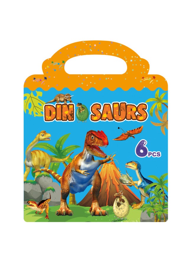 Dingji Direct Waterproof Children's Scene Quiet Book Cognitive Early Education Animal World Dinosaur Ocean Insect Farm - Image 1