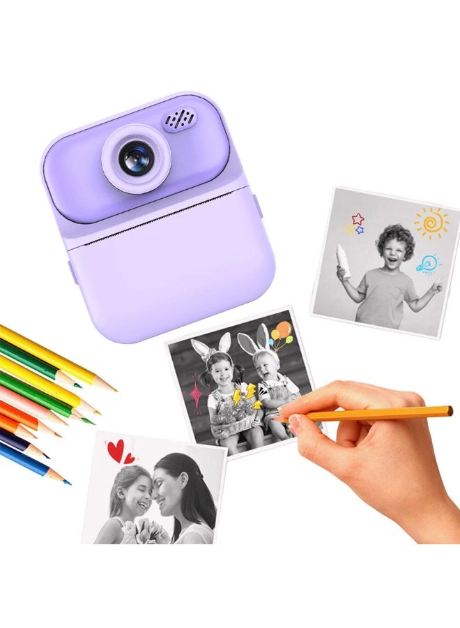 ELTRAZONE Kids Instant Print Digital Camera – HD Dual Lens with 2.4-Inch Screen, Portable Zero-Ink Thermal Printing Photo Camera for Boys & Girls Ages 3–12, USB Rechargeable, Fun Gift for Children - Image 4
