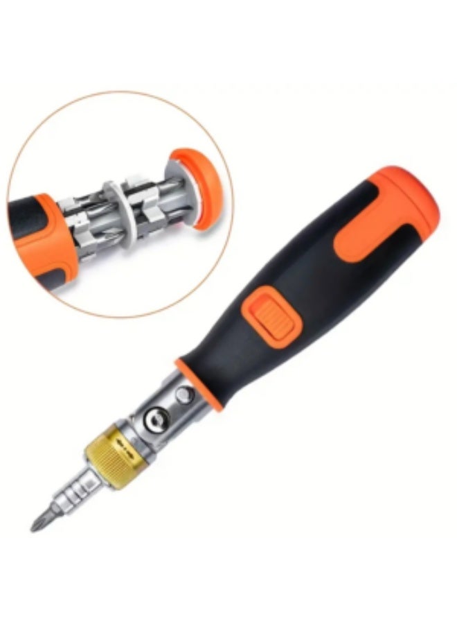 10-in-1 Portable Screwdriver Set with 180° Adjustable Head – Multi-Bit Compact Tool for Home & DIY Repairs - Image 2