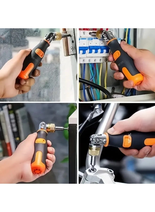 10-in-1 Portable Screwdriver Set with 180° Adjustable Head – Multi-Bit Compact Tool for Home & DIY Repairs - Image 3