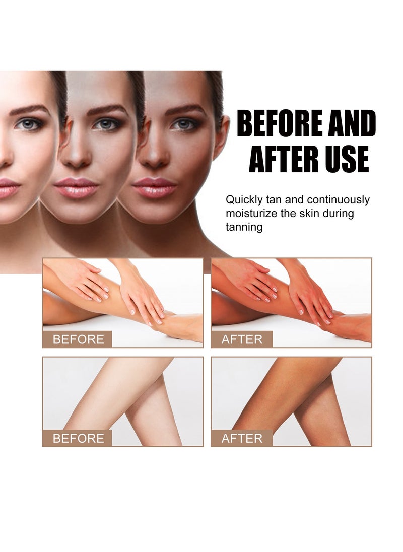 OUHOE 100ml Soft Brown Tanning Spray Soothing Nourishing Mild Refreshing Bronze Complexion Summer Tanning  - Image 3