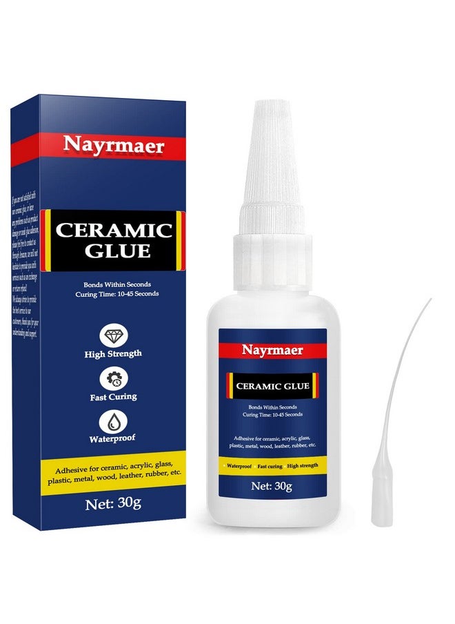 Nayrmaer - Ceramic Glue, Glue For Porcelain And Pottery Repair, Instant Strong Glue For Pottery, Porcelain, Glass, Plastic, Metal, Rubber And Diy Craft (Cgn1) - Image 1