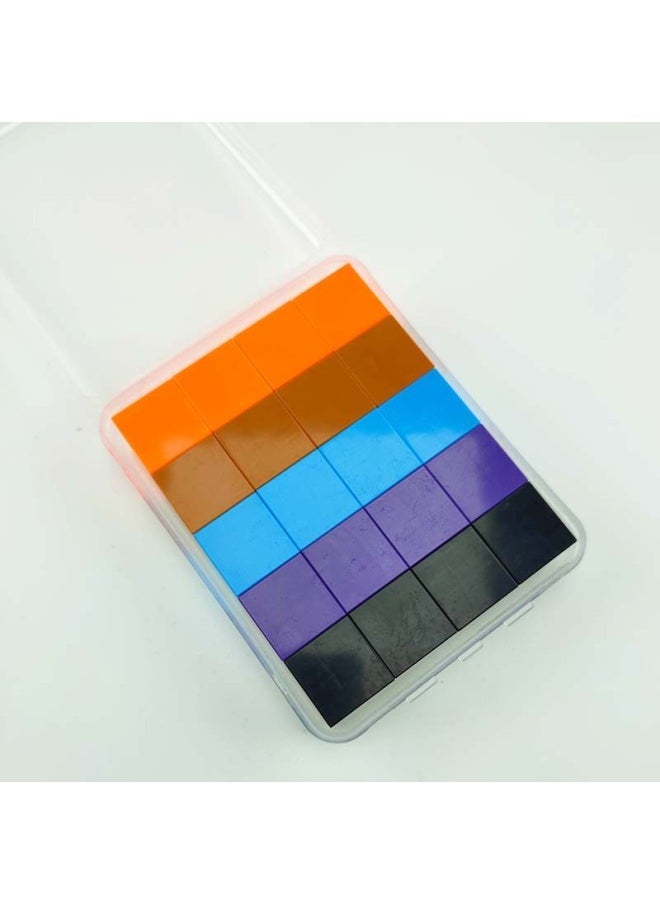 Cube Mathematics Teaching Aids Magnetic Magnetic Magnetic Magnet Cube Geometric Square Building Blocks Primary School 2cm 3-Color:Color 2 - Image 1