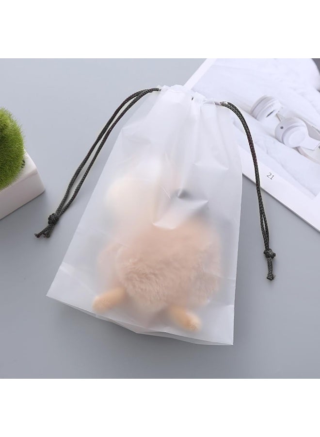 12PCS Transparent Shoe Bags for Travel, Large Clear Drawstring Shoe Organizer Bags Shoe Packing Bags for Men and Women,(13.7 x 17.7 inches) - Image 5