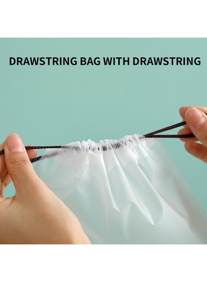 12PCS Transparent Shoe Bags for Travel, Large Clear Drawstring Shoe Organizer Bags Shoe Packing Bags for Men and Women,(13.7 x 17.7 inches) - Image 4