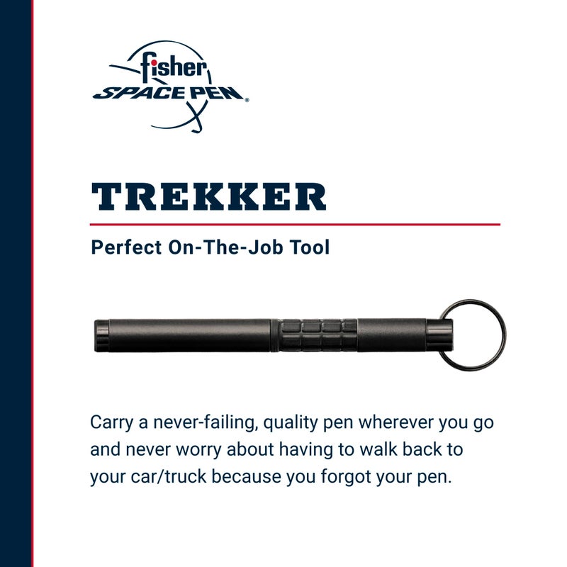Fisher Space Pen Trekker Space Pen, Ballpoint, Brass, Matte Black, Black Ink, Gift Box - Image 2