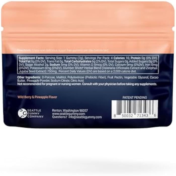 SGC Melatonin-Free Herbal Sleep Supplement - 48 Count - Slumber Shots Sleep Gummies - Sleep Aid - Ease Restlessness - Valerian Root - Jujube Seed - Image 3