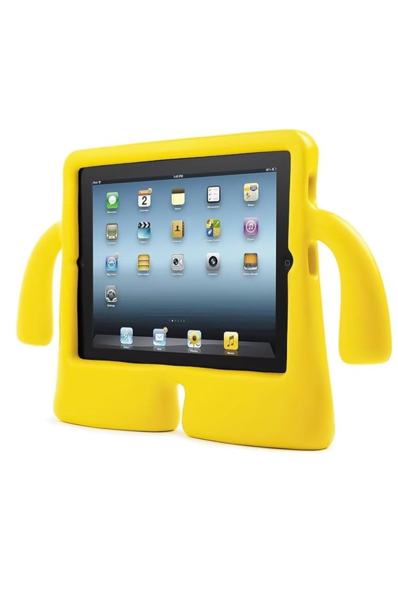 Kids Case for iPad Mini 1/2/3/4/5 – Rugged Shockproof Lightweight Handle Stand Case for Boys & Girls – Kid-Friendly EVA Protective Cover with Kickstand, Drop-Resistant-Yellow - Image 1