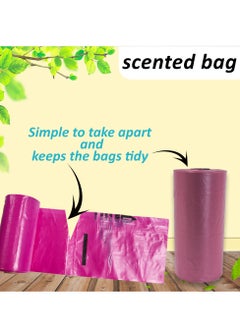 Cute 'n' Cuddle Pack Of 15 Scented Diaper Disposal Bin Bag 15 Bags Per Roll For Waste Disposal - Light Pink  - Image 4