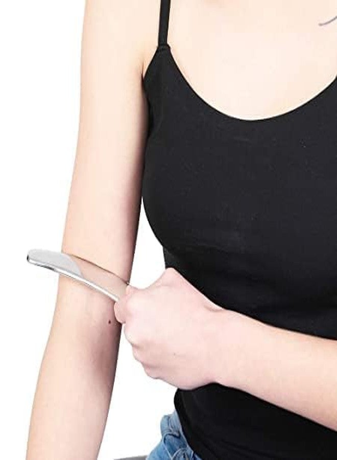 آر آي معدات Ri الطبية والعلاج الطبيعي، أدوات IASTM للعلاج الطبيعي، أداة IASTM للعلاج الطبيعي، أخصائي تقويم العمود الفقري، تقنيات غراستون، أخصائيو تقويم العظام، أداة تحرير اللفافة العضلية | أدوات IASTM من الفولاذ المقاوم للصدأ | شكل حرف C - Image 2