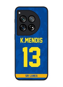 Rugged Black Edge Case for OnePlus 12, Slim fit Case Flexible Anti Drop TPU Gel Thin Cover -  Team Sri lanka Kusal Mendis, Jersey No 13
