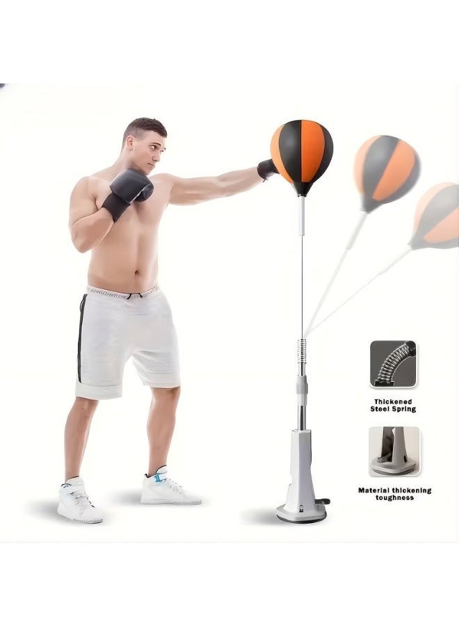Punching Bag with Stand, Boxing Bag for Teens & Adults - Height Adjustable - Speed Bag for Training, Boxing Equipment, Stress Relief & Fitness - Image 1