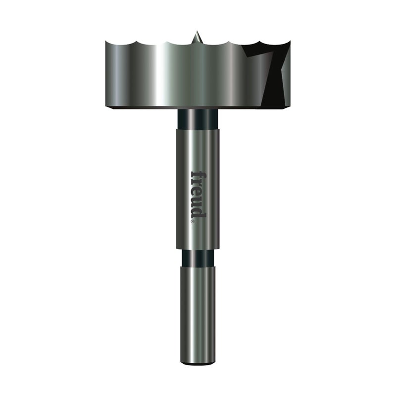 Freud PB-014: Precision Shear Serrated Edge Forstner Drill Bit 1-7/8-Inch by 3/8-Inch Shank - Image 1