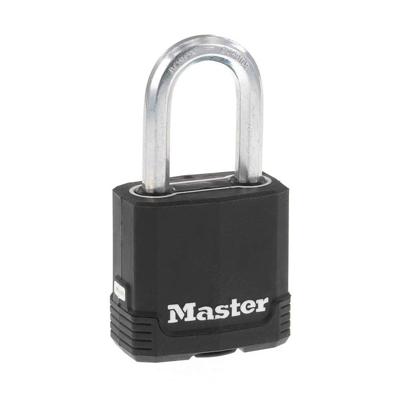 Master Lock Master Lock Magnum Heavy Duty Outdoor Padlock with Key, Weather Resistant Body and Cut Resistant Shackle make Lock Perfect for Fences, Gates, Sheds, M115XDLF  - Image 1