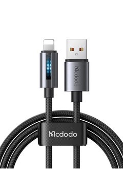 مكدودو ماكدودو CA-5660 كابل USB-A إلى Lightning مع ضوء وامض 1.2 متر أسود  - Image 1