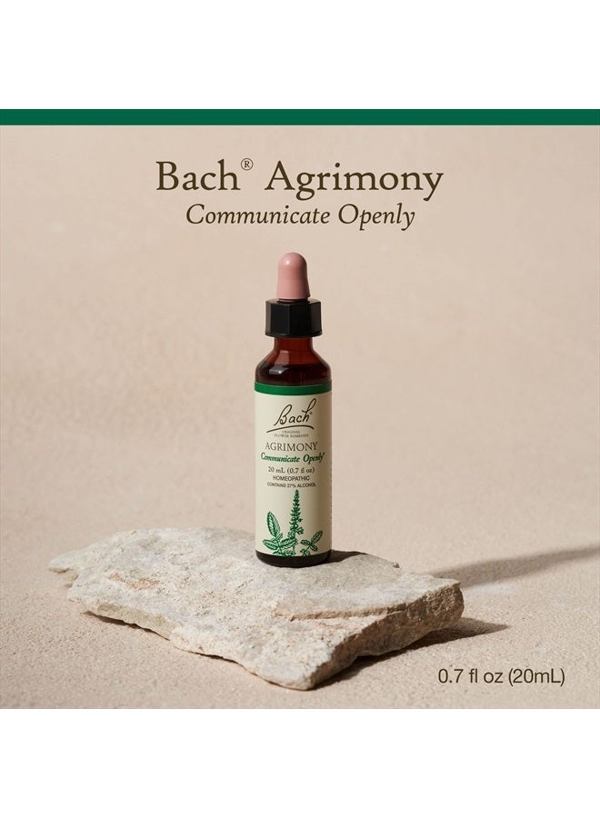 Bach Original Flower Remedies, Agrimony for Open Communication, Natural Homeopathic Flower Essence, Holistic Wellness and Stress Relief, Vegan, 20mL Dropper  - Image 2