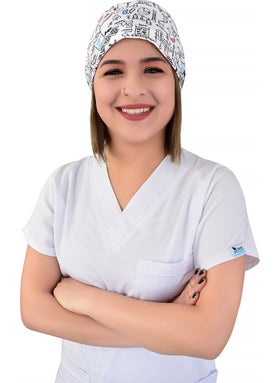 Nur Medikal Giyim Laborant Patterned Surgical Cap  - Image 1