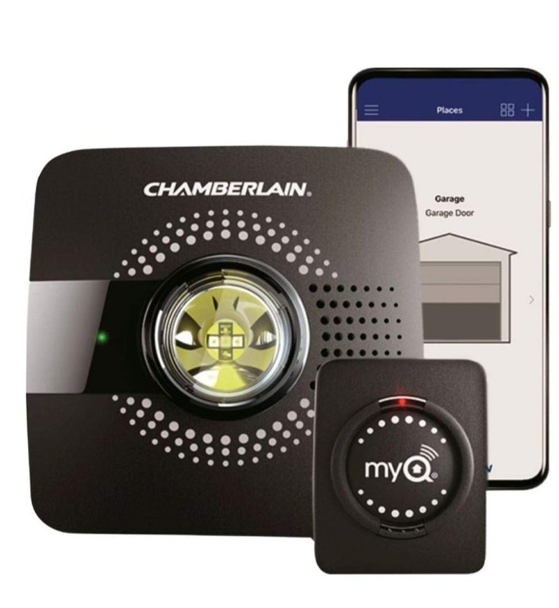 Chamberlain MyQ Smart Garage Hub - Wi-Fi enabled Garage Hub with Smartphone Control, Model MYQ-G0301, Old Version, Black - Image 1