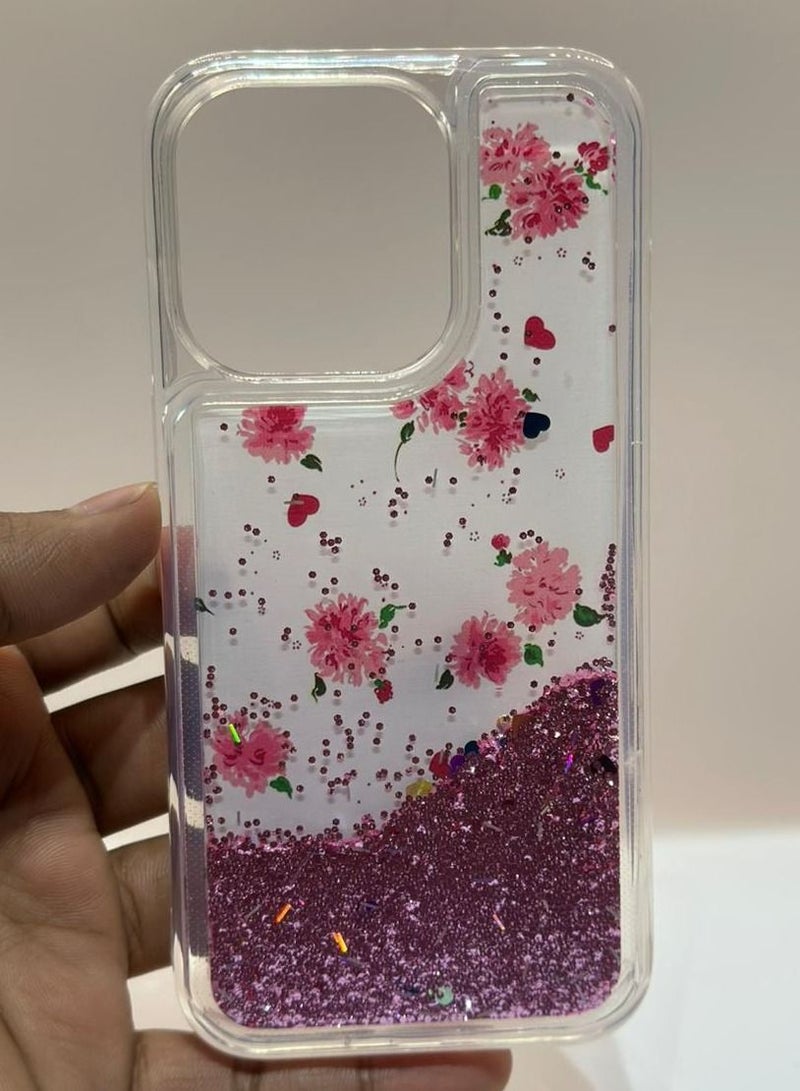 ipefet iphone 14 pro back cover for girls and women pink colour - Image 1
