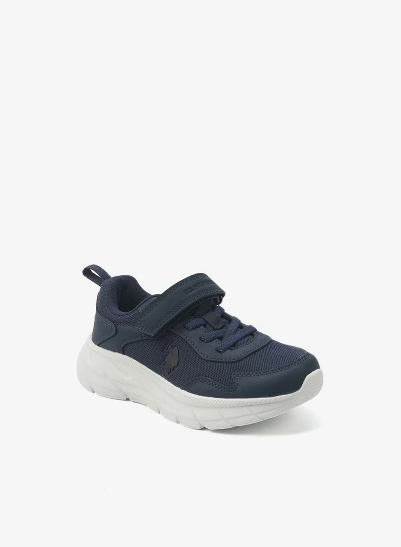 U.S. Polo Assn. Navy Kids' Blue Velcro Strap Sneakers Shoes - Easy-On, Day Fun for Little Explorers!  | Best Price UAE