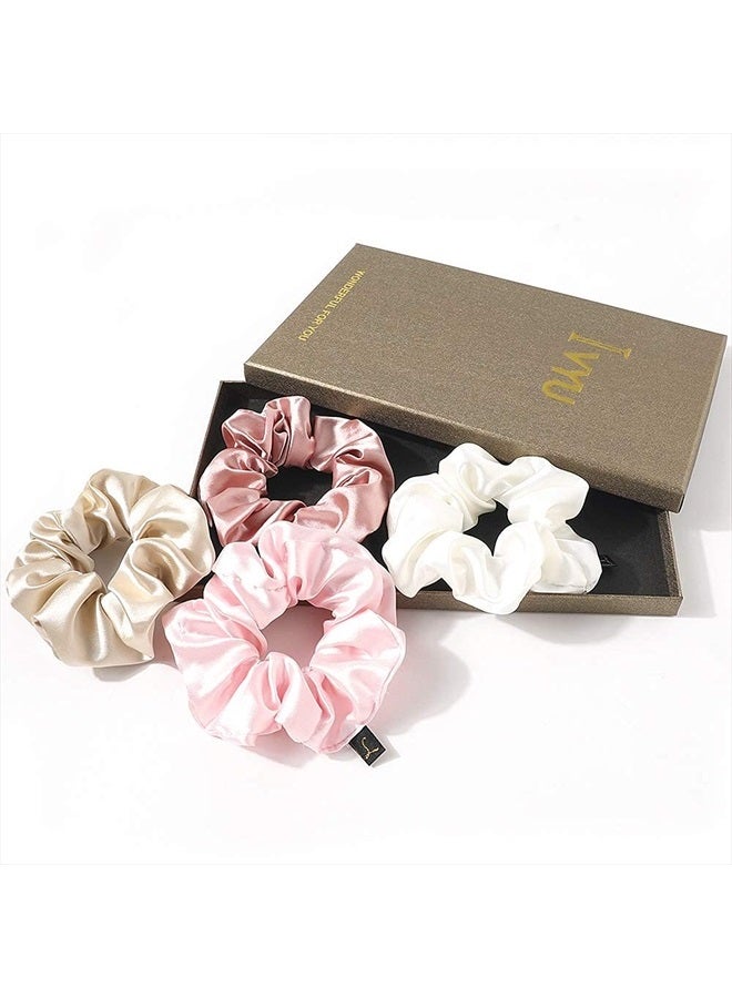 Ivyu Scrunchies Women Hair Ties - Big Silk Satin Scrunchy Hair Bands Elastic Hair Accessories Soft Large Scrunchies For Vsco Girl Women - Image 1