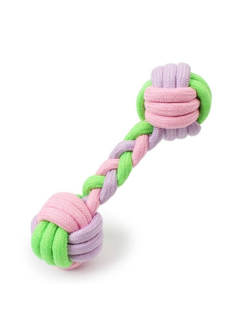 Dog Chewing Dumbbell Ball Bite Toy Pet Biting Ball Training Snacks with Ball Rope for Dog Teething Tug Rope toy toy Durable Rope Dental Chew Toys