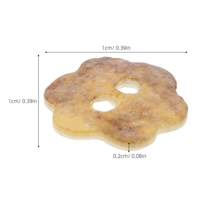 Irregular Flower Shaped Shell Buttons 12mm 20pcs 2 Hole Natural for Sewing Crafts Apparel - Image 3