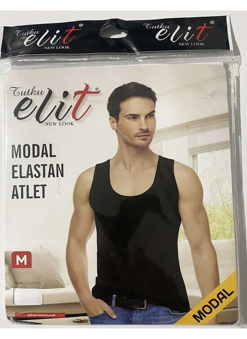 Tutku Elit Men's Modal Lycra Strappy Undershirt 1201 - 6 Pieces