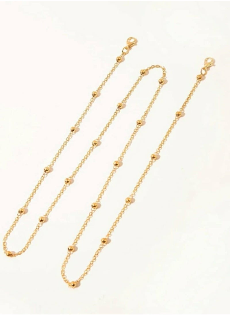 RA accessories Women Eyeglasses Chain  Golden  - Image 1