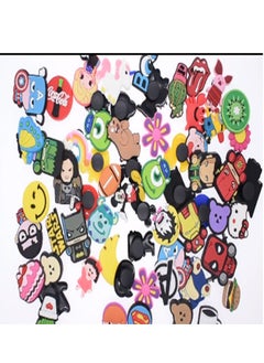 Excefore Shoe Decoration Charms, Shoe Charms Crocs, 100 PCS Mixed PVC Shoe Charms for Shoes Silicone Wristbands, Hole Hole Shoes Buckle, Party Gift for Kids and Teens Girls  - Image 2