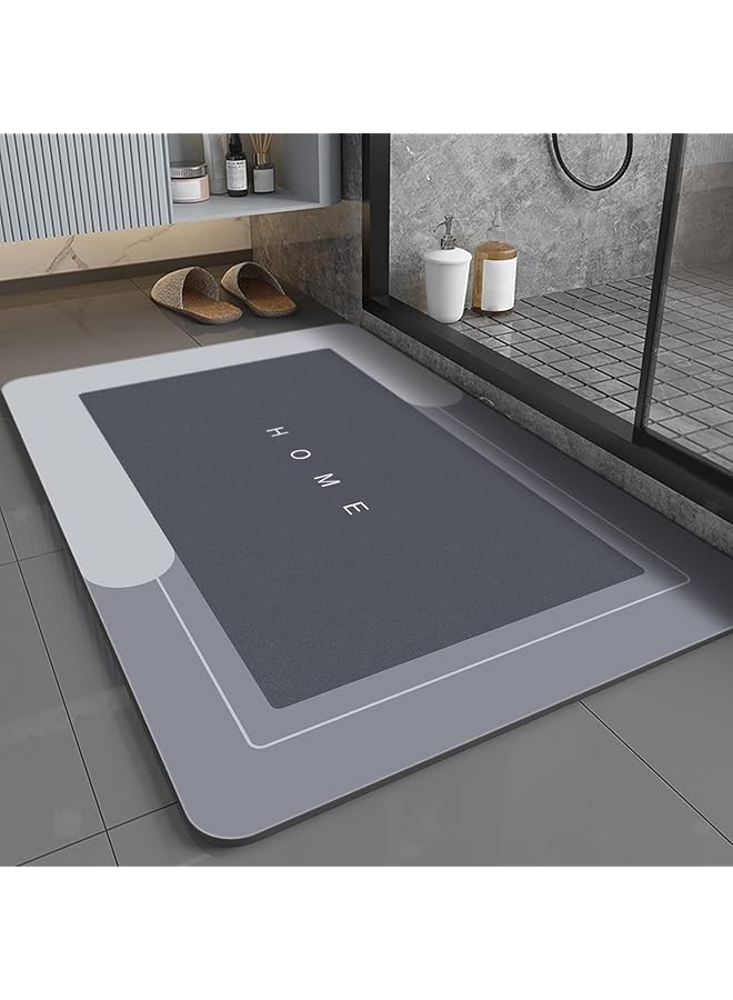 إيروريكس سجادة حمام فائقة الامتصاص من إسفنج الذاكرة سريع الجفاف، سجادة حمام غير قابلة للانزلاق، سجادة أرضية ناعمة قابلة للغسل، سجادة حمام مضادة للانزلاق، سجادة دش، سجادة منطقة المرحاض للحمام وحوض الاستحمام - Image 1