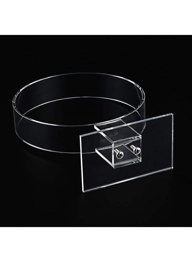 lasenersm 2 Pieces Clear Acrylic Headband Display Stand Single Headband Holder Hairband Display Stand Hair Hoop Holder Acrylic Headband Organizer, Transparent - Image 4