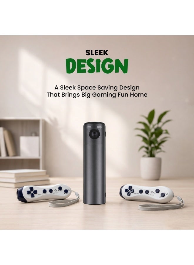 NEXORX PlayArena Motion Game Console for Kids, Motion Sensing & Classic Video Games, Plug & Play HDMI Gaming Console with Dual Wireless Controllers, Family Party Games, Black - Image 3