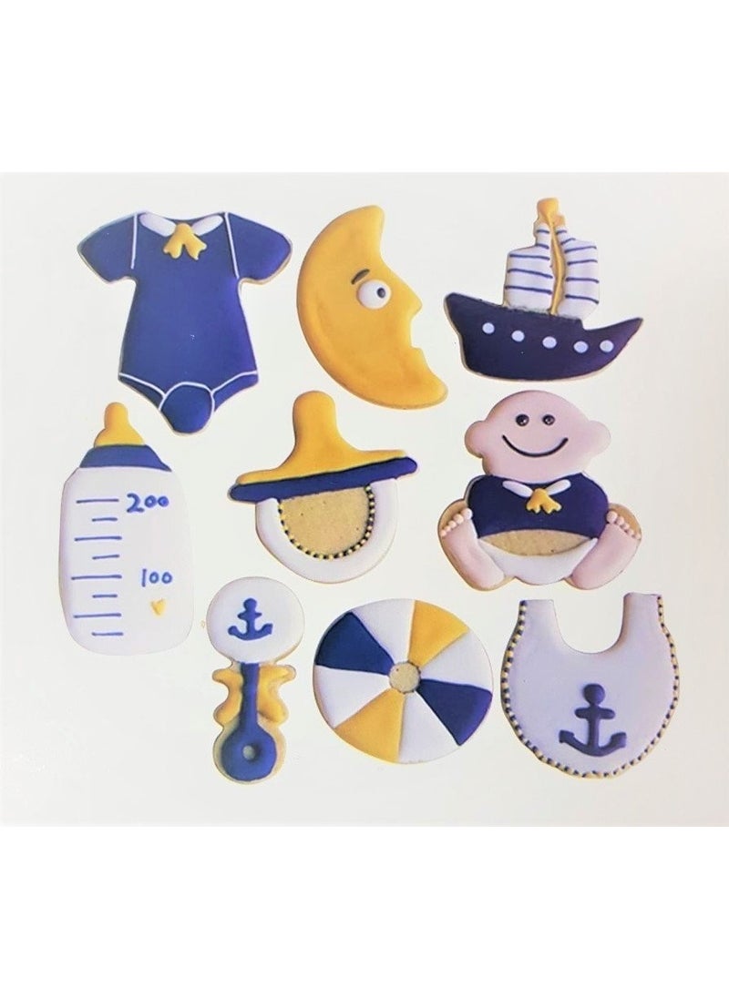 CICI - Plastic Baby Cookie Mold Set 9 Pieces - Image 1