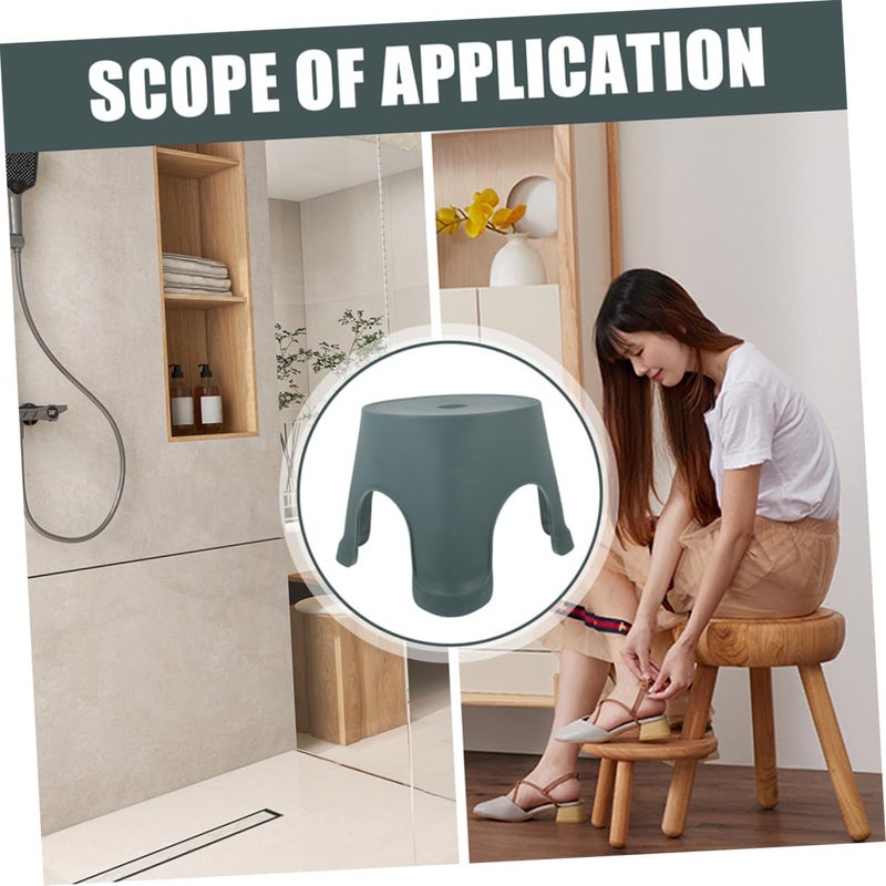 Hemobllo Foot Stool for Bathroom Nonslip Step Stool Lightweight Plastic Design Compact and Practical for Toilet Training and Everyday Use -Skid for Safety - Image 3