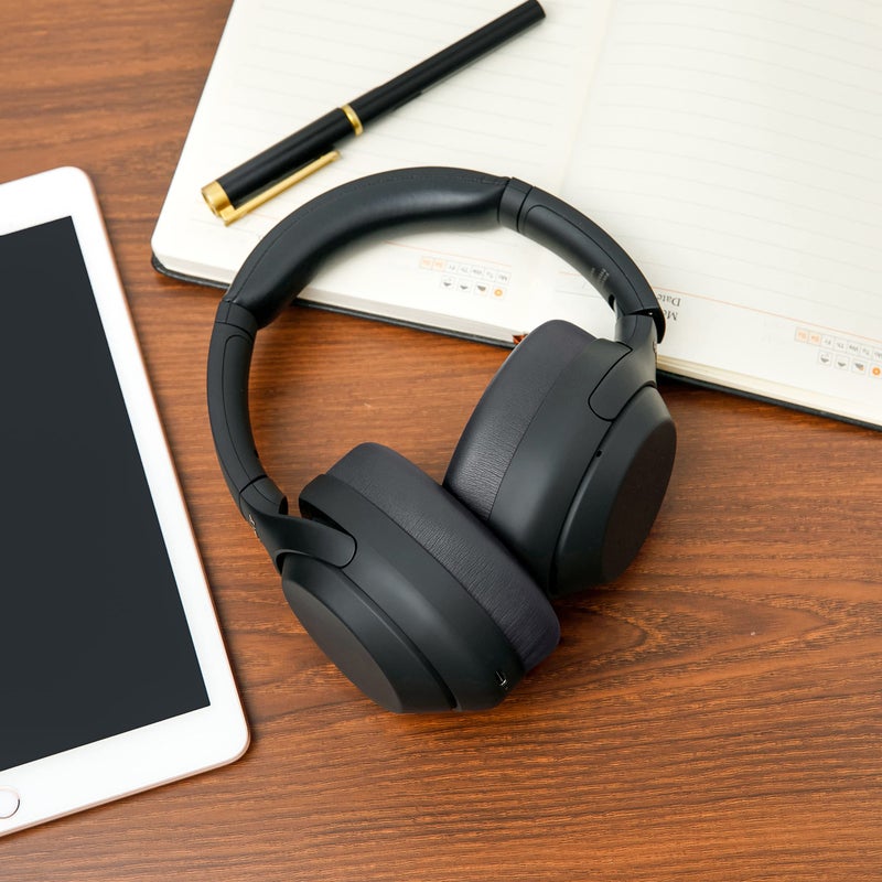 WC Wicked Cushions Extra Thick Earpads for Sony WH1000XM4 Headphones - Soft PU Leather Cushions, Luxurious Noise Isolating Memory Foam, Added Thickness Without Disabling On/Off Sensor | Black - Image 3