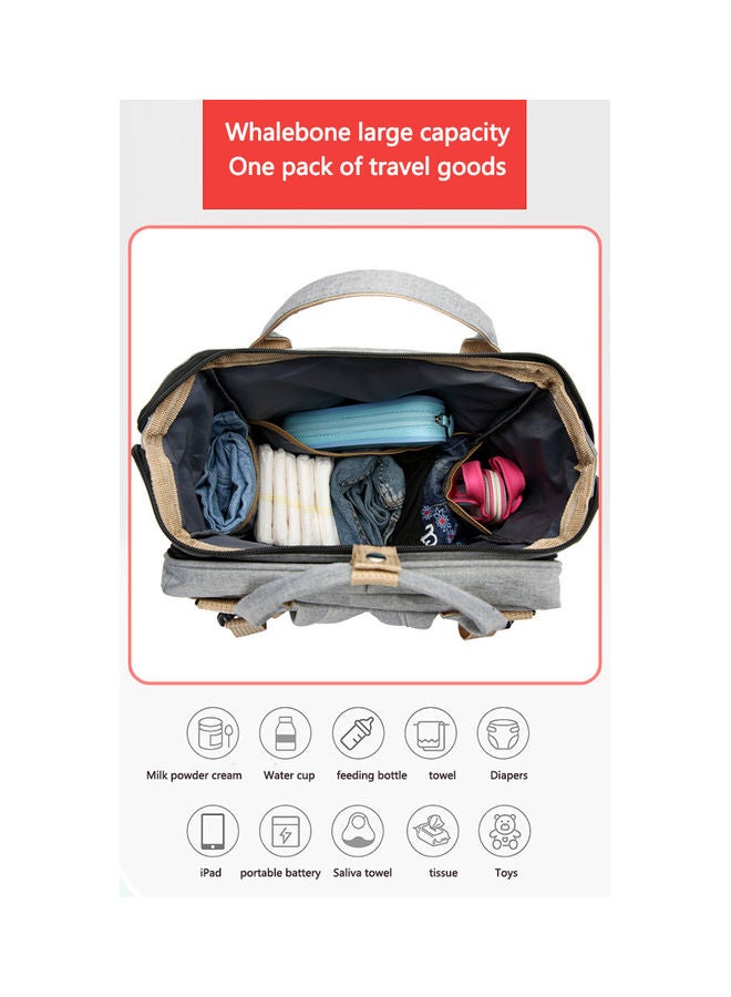 Kidle Multi Functional Large Capacity Folding Baby Bag Portable Mommy Backpack - Image 2
