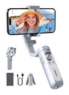 iSteady X Gimbal Stabilizer for Smartphone 2023 3 Axis Phone Gimbal Ultra Light Foldable Stabilizer for Android and iPhone 14 Pro Max One Key Inception Phone Stabilizer for Video Recording hohem